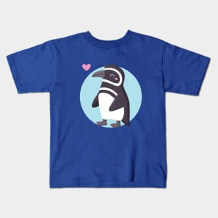 Cute Penguin Of Matching Pair Kids T-Shirt